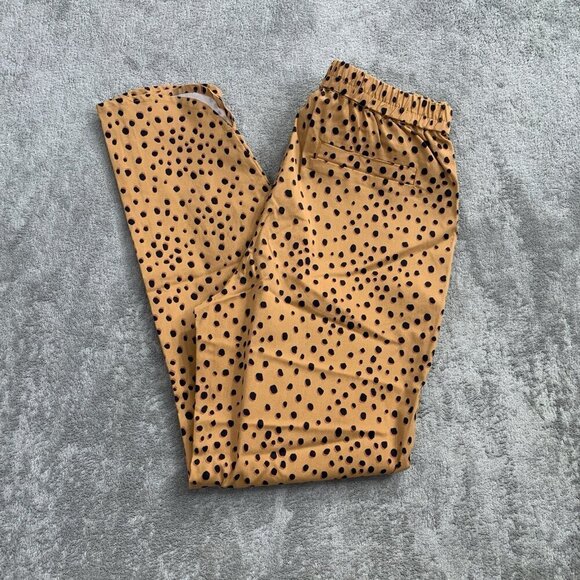 Marine Layer Pants - Marine Layer Allison Pants Womens Size XS Cheetah Print Casual Elastic Waist
